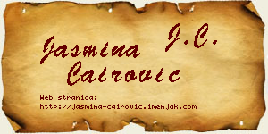 Jasmina Čairović vizit kartica